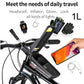 WILD MAN Bike Bag 2L Frame Front Tube Cycling Bag Bicycle Waterproof Phone Case Holder 7.4 Inches Touch Screen Bag Accessories