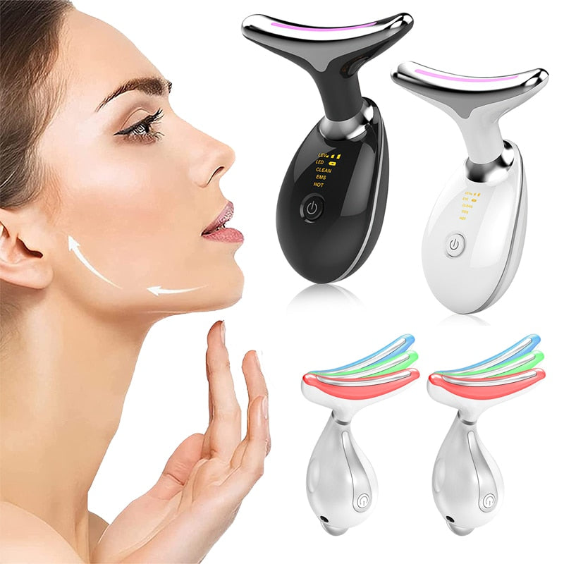 Dropshipping Neck Face Tightening Device Double Chin Reducer Vibration Massager