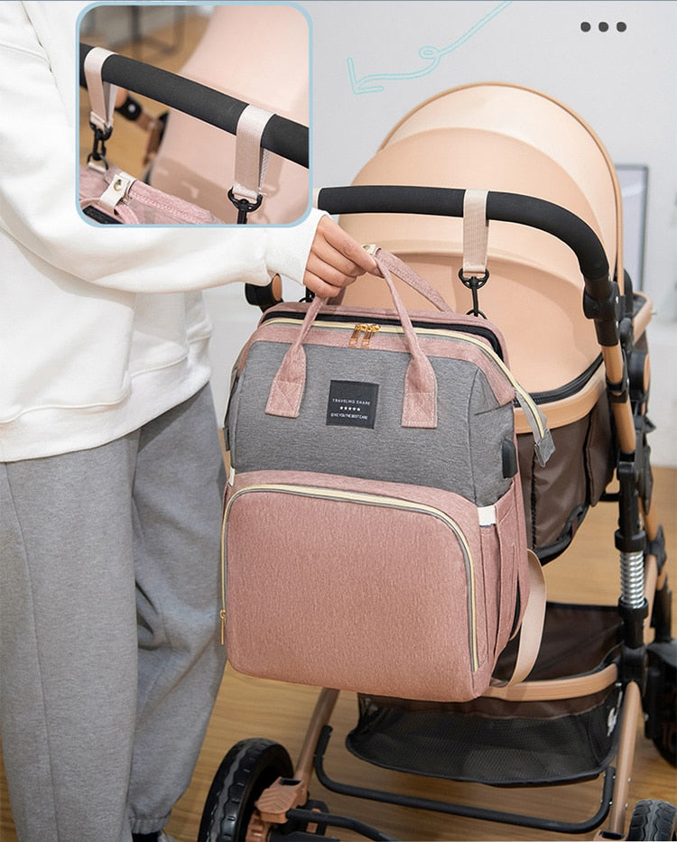 NapNest™: Portable Diaper Bag and Baby Stroller Organizer
